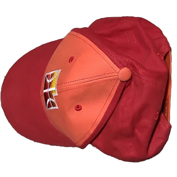 Utah Jazz Hat NBA Zion Bank Basketball Snapback Orange Red State Embroidered - Picture 3 of 5
